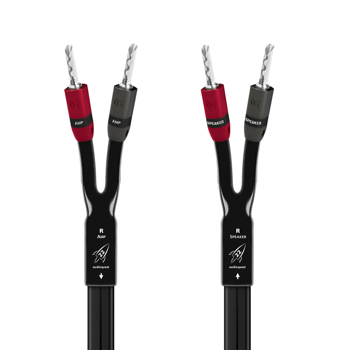 AudioQuest AudioQuest Rocket 22 Banana to Banana Speaker Cable Pair Speaker Cables