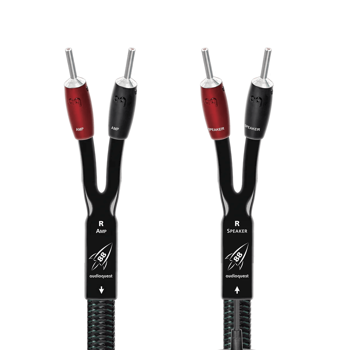 AudioQuest AudioQuest Rocket 88 Terminated Speaker Cable Pair Speaker Cables