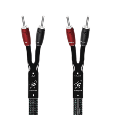 AudioQuest AudioQuest Rocket 88 Terminated Speaker Cable Pair Speaker Cables