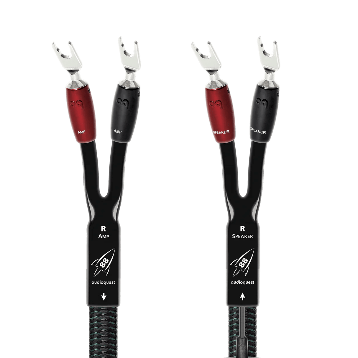 AudioQuest AudioQuest Rocket 88 Terminated Speaker Cable Pair Speaker Cables