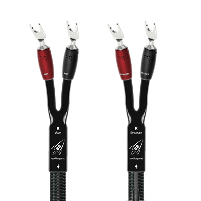 AudioQuest AudioQuest Rocket 88 Terminated Speaker Cable Pair Speaker Cables