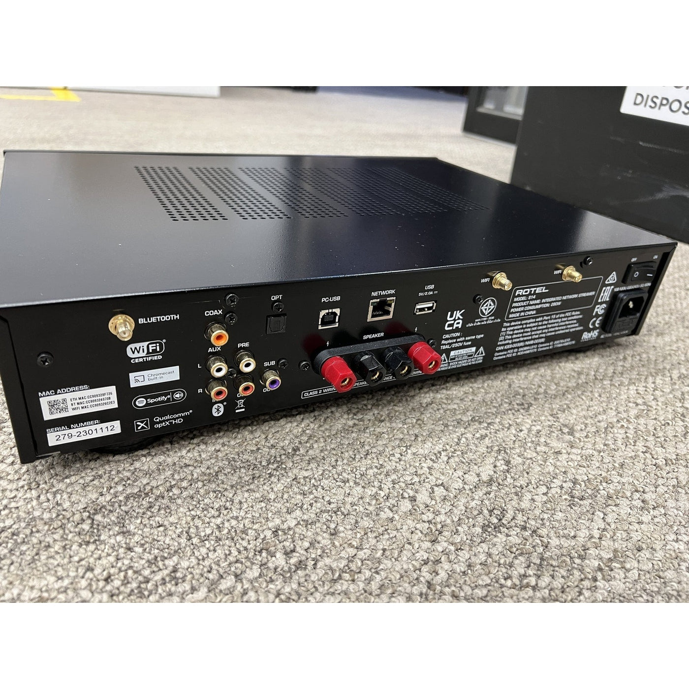 Rotel Rotel S14 Integrated Streaming Amplifier - Ex-Demo Integrated Amplifiers