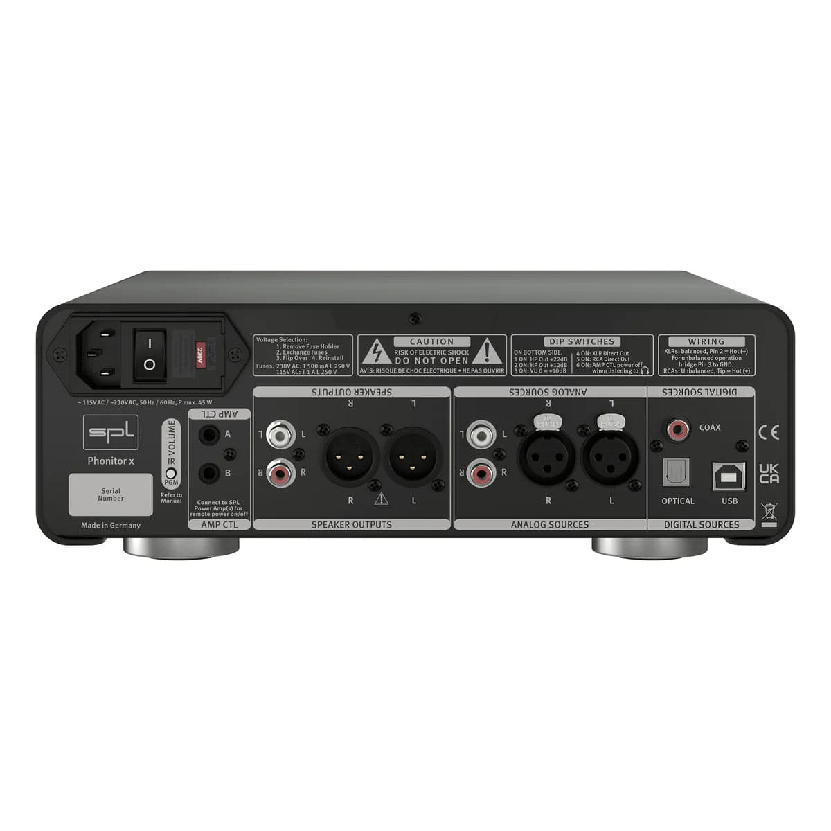 Sound Performance Lab SPL Phonitor x Headphone Amplifier and Preamplifier Optional DAC Headphone Amplifier