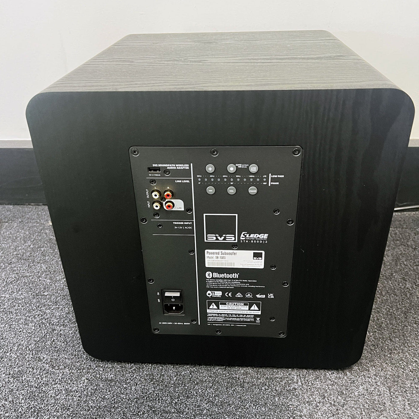 SVS Sound SVS SB-3000 Subwoofer Black Ash - Open Box - Slight Peel To Front Finish Subwoofers